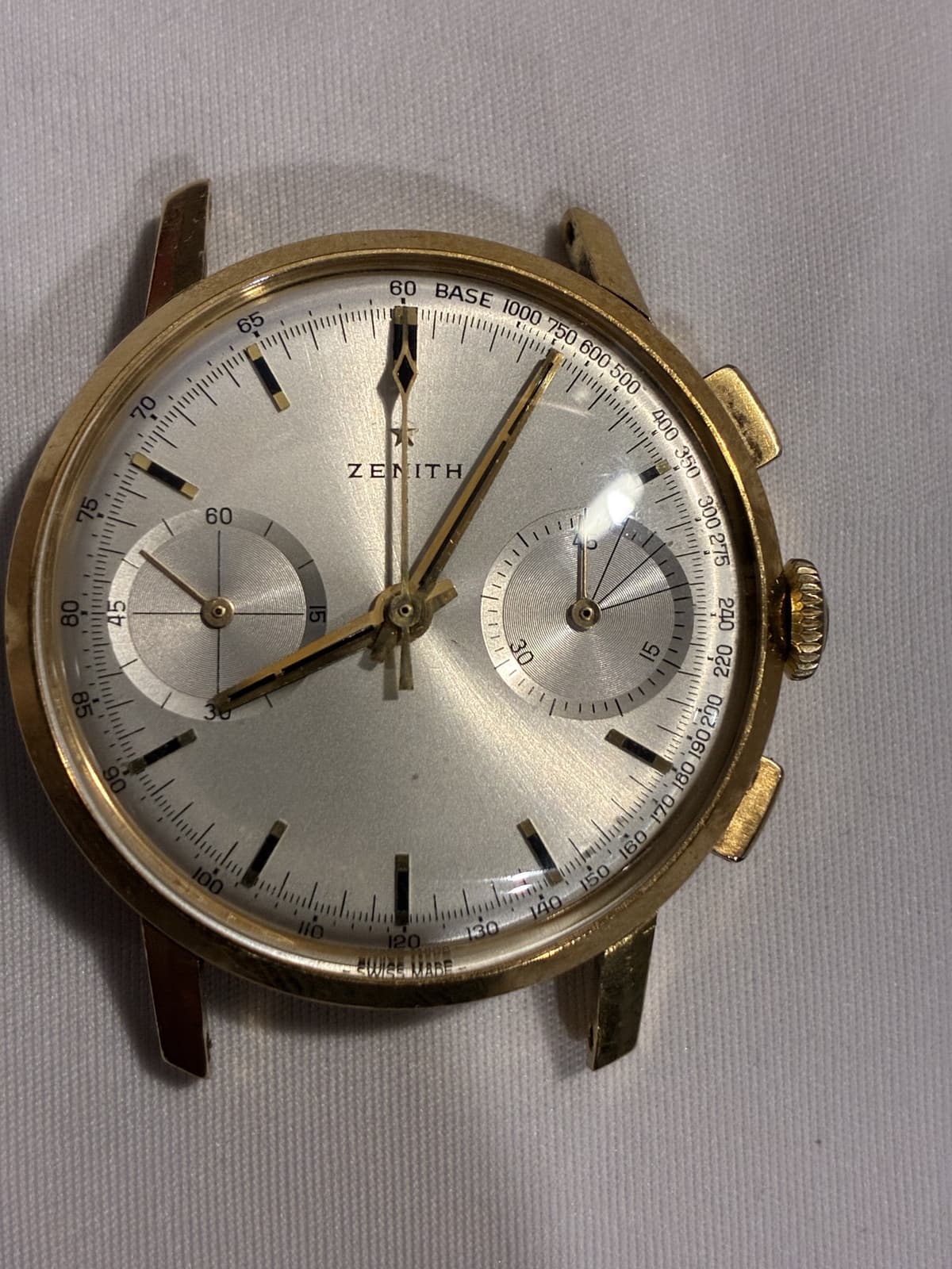 Zenith 146DP 18k gold 2 register chrono