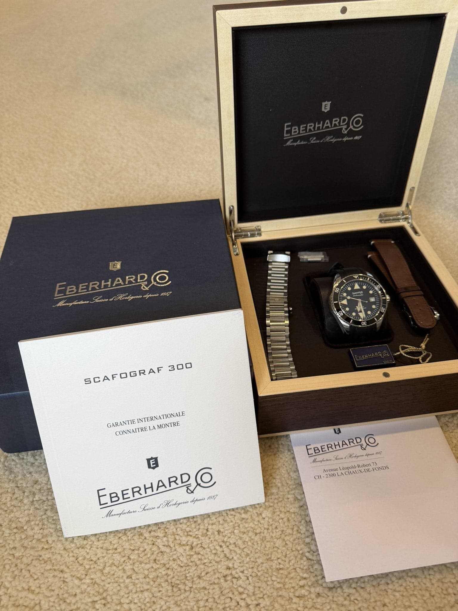 Scafograf 300 MCMLIX - used in excellent condition - extra Eberhard strap!