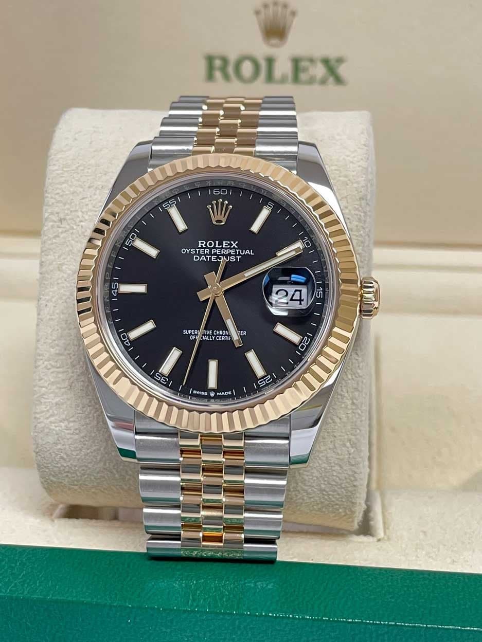 FS: Rolex Datejust 41 SS/18K Yellow Gold Jubilee Black Mint
