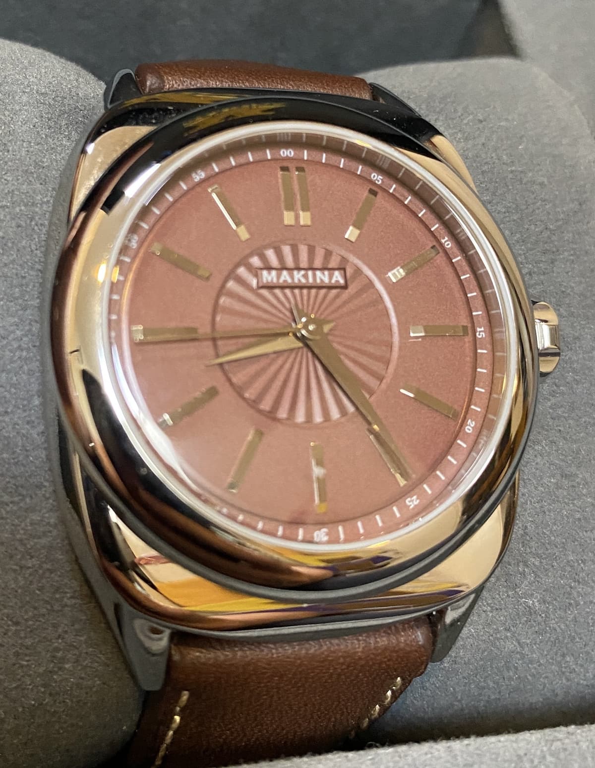 Makina Uriel II Limited Edition (of 500) 40mm Brown Guilloche Dial