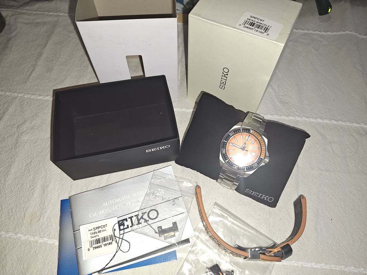 FS Seiko Samurai Orange Dial SPRC07 LNIB