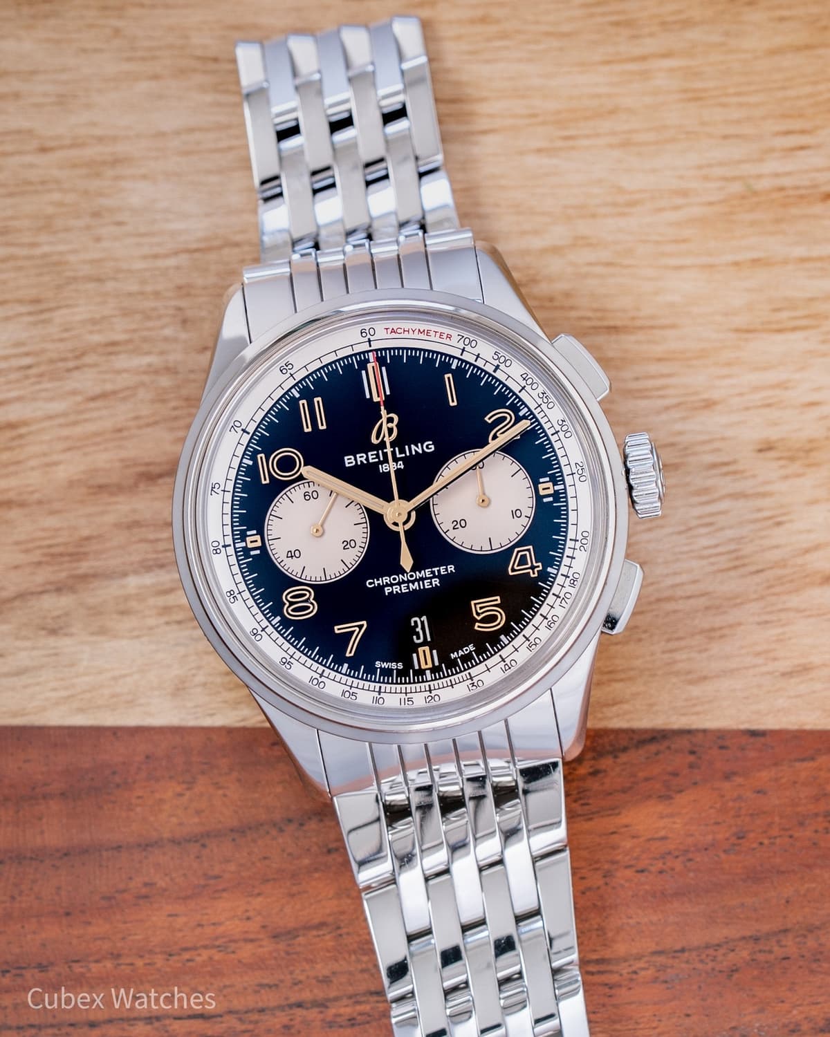 Breitling Premier B01 Chronograph 42 Norton AB0118 Box and Papers