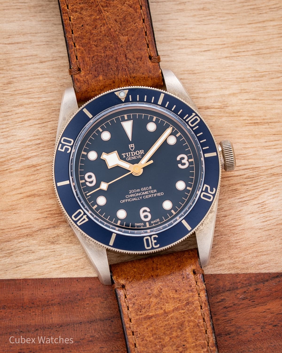Tudor Black Bay Bronze Bucherer Blue