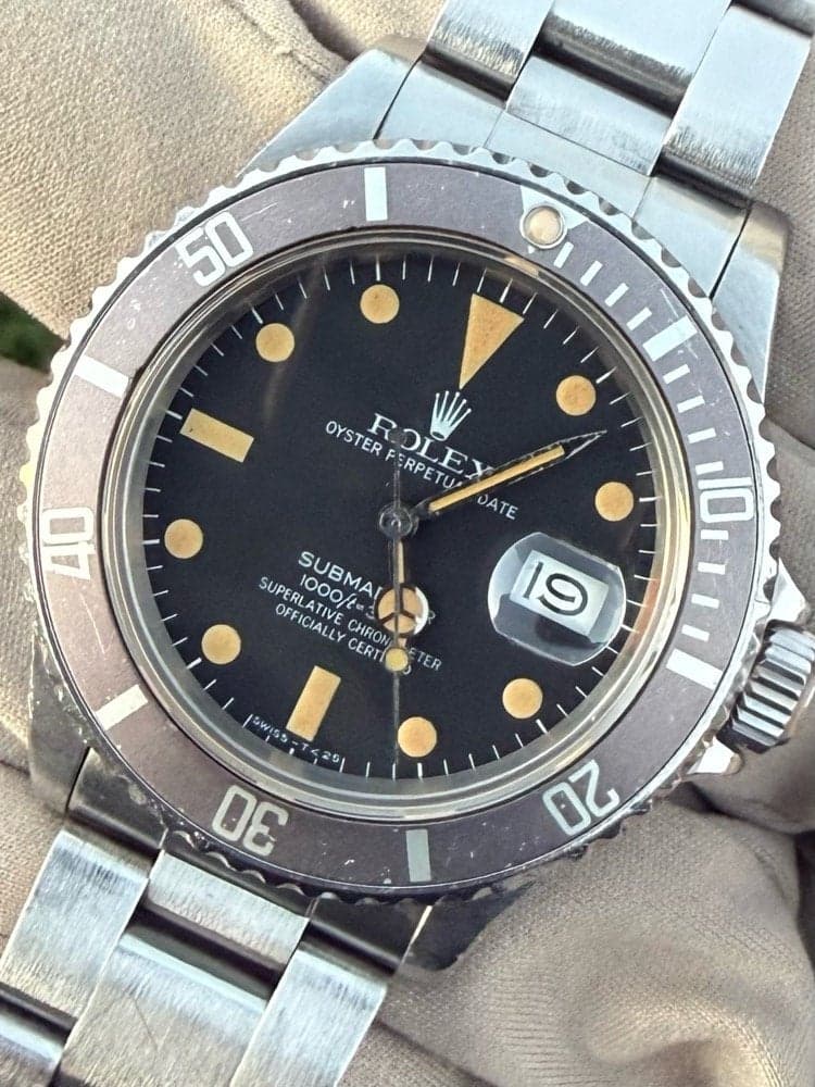 FS: 1982 Rolex 16800 SUBMARINER DATE MATTE BLACK DIAL WITH PUMPKIN LUME