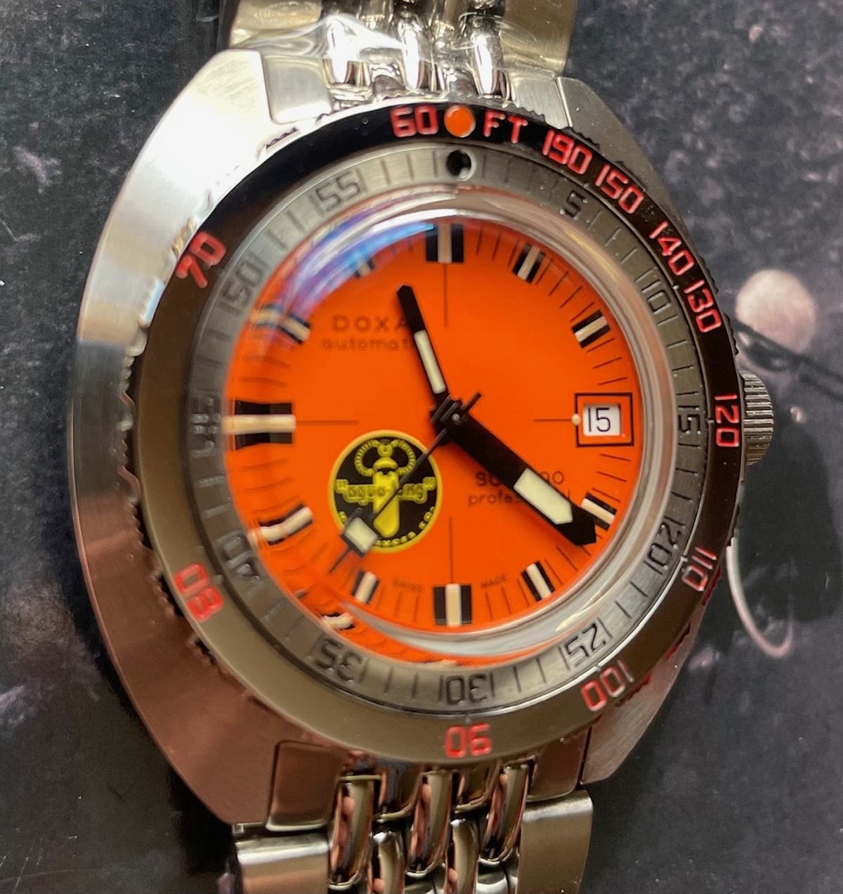 Doxa Sub 300 Professional Black Lung Rare Bird Alert! Unworn - Wrapped in Factory Plastics