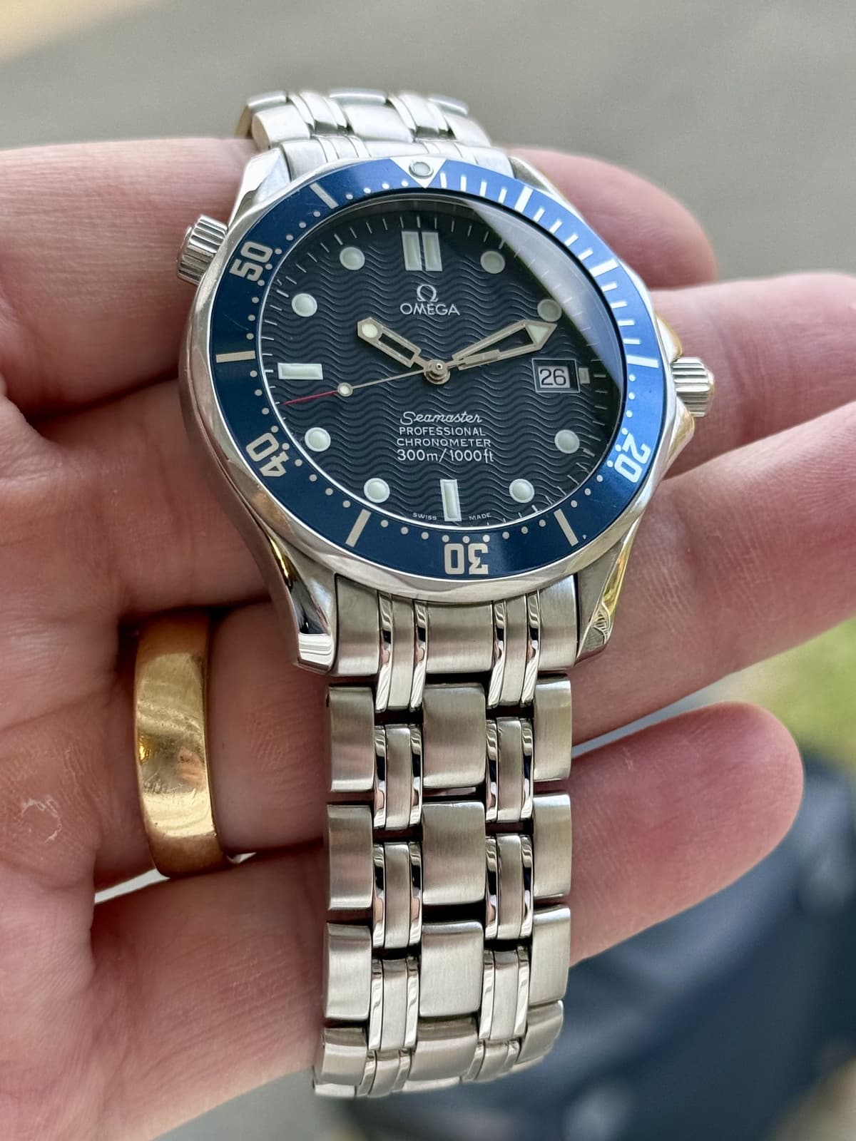 FS: OMEGA Seamaster Professional 300m Automatic Blue Bond 2531.80 41mm Full Size - Very Clean - Watch Only Sized for 7.5” Wrist