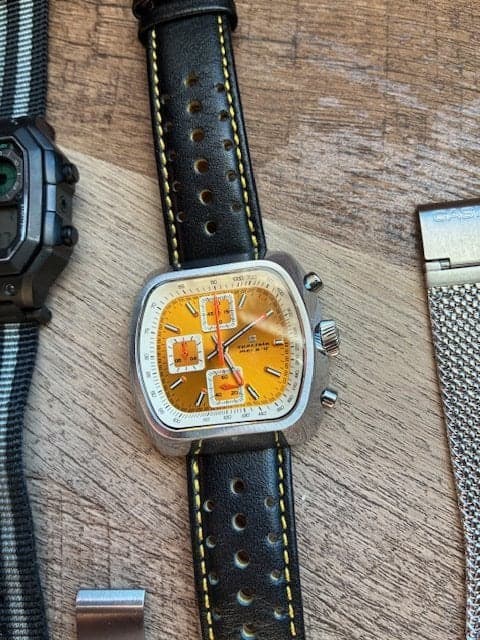 Straton Speciale - Yellow dial chronograph