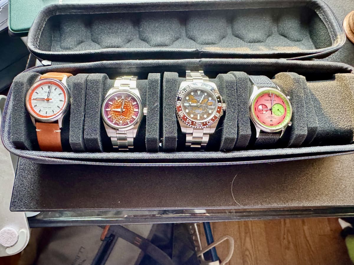 FS:  (4) Watches Milifortic Watchdives Time Token Tiger Iron
