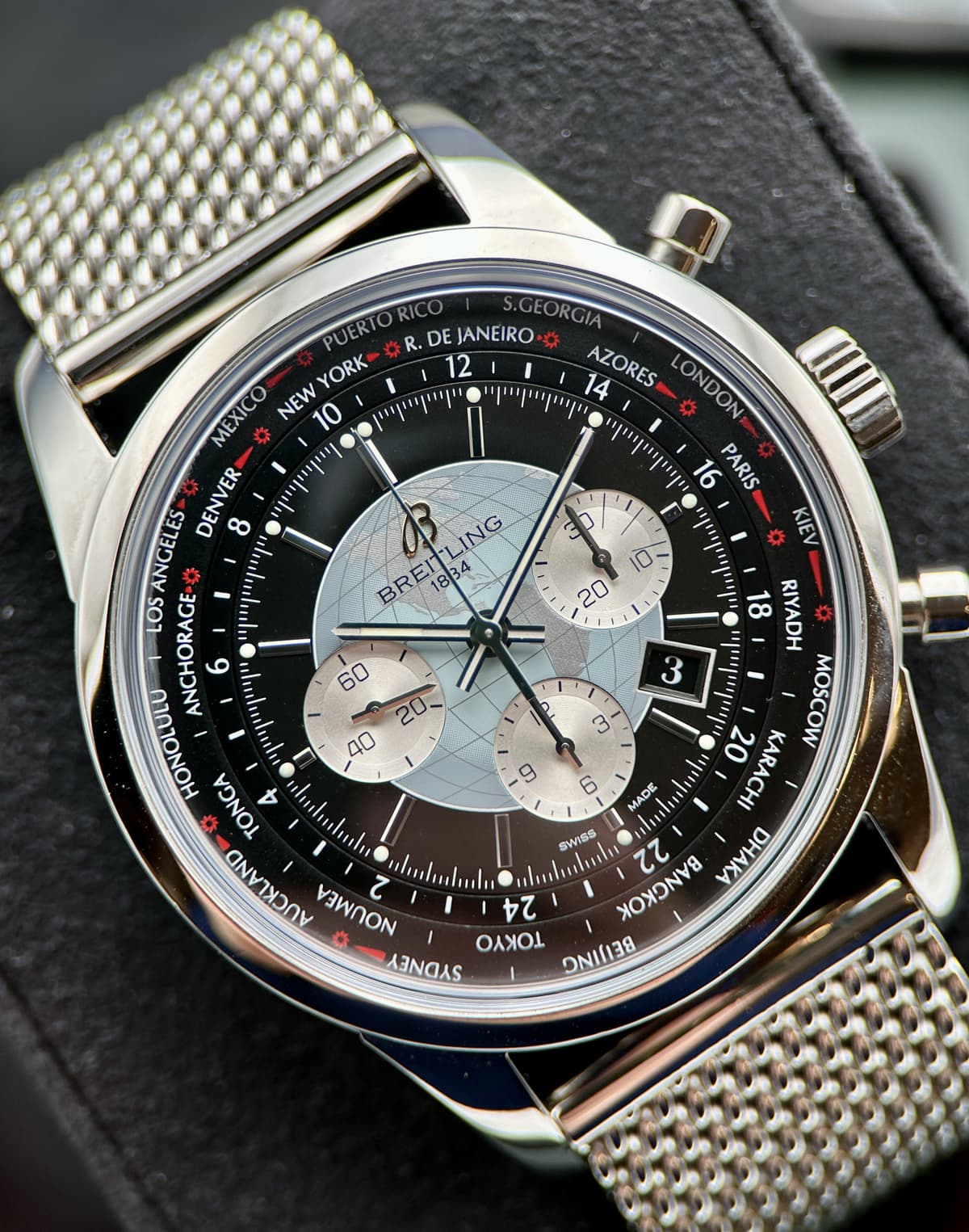 Breitling Transocean Unitime Chronograph 2013 Complete Set