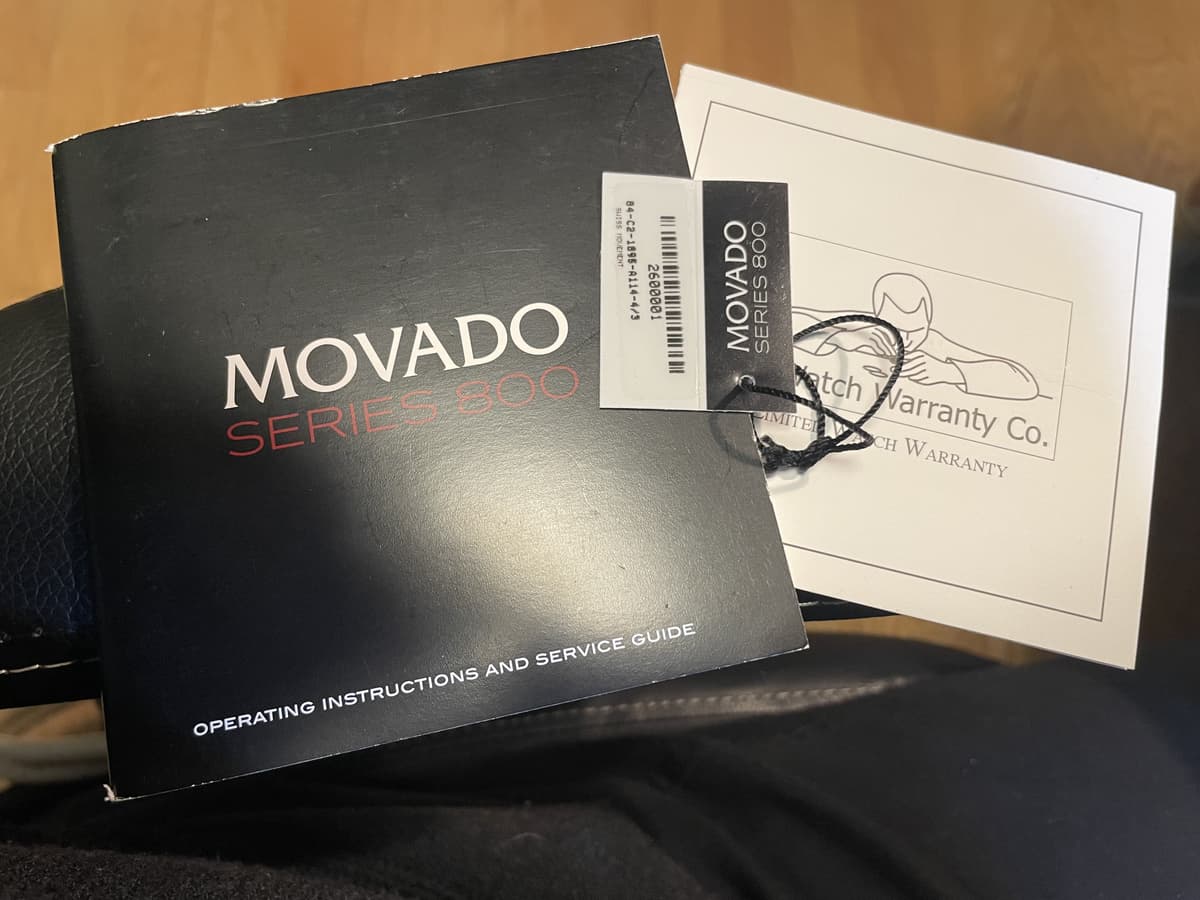 New Movado Series 800 Diver 200m watch