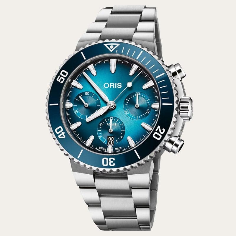 FS: ORIS Aquis Chronograph 43.5mm [01 771 7793 4155-07 8 23 01PEB] - Authentic and Brand New.