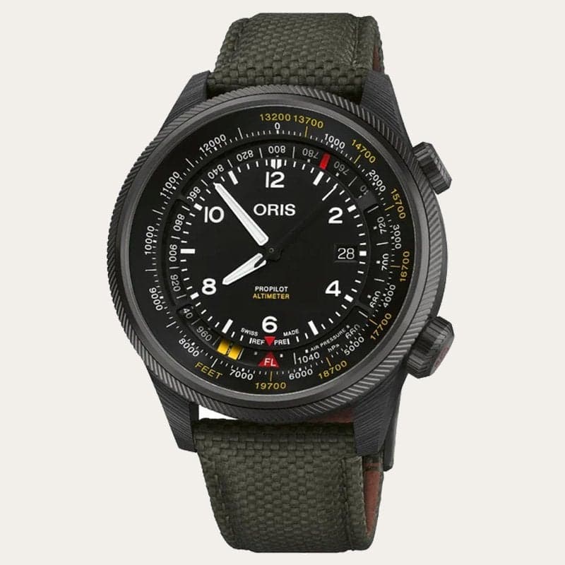 FS: ORIS ProPilot Altimeter ‑ Feet Scale 47mm [01 793 7775 8734-SET] - Authentic and Brand New.