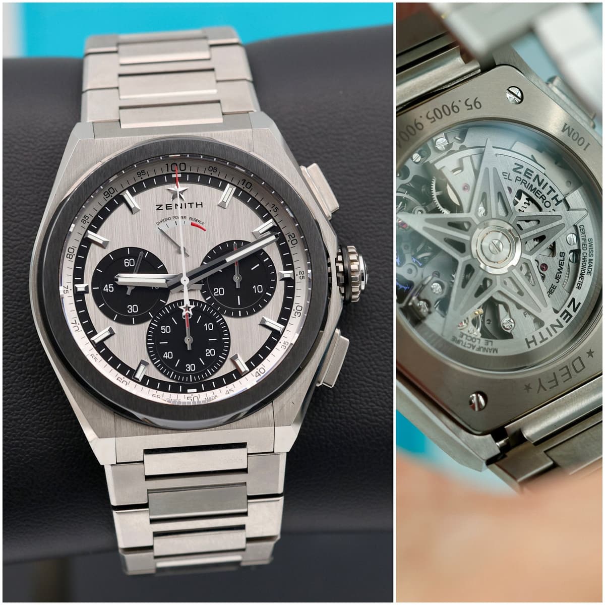 Zenith Defy 21. Titanium. Full Kit. OEM rubber and Deployant Included.
