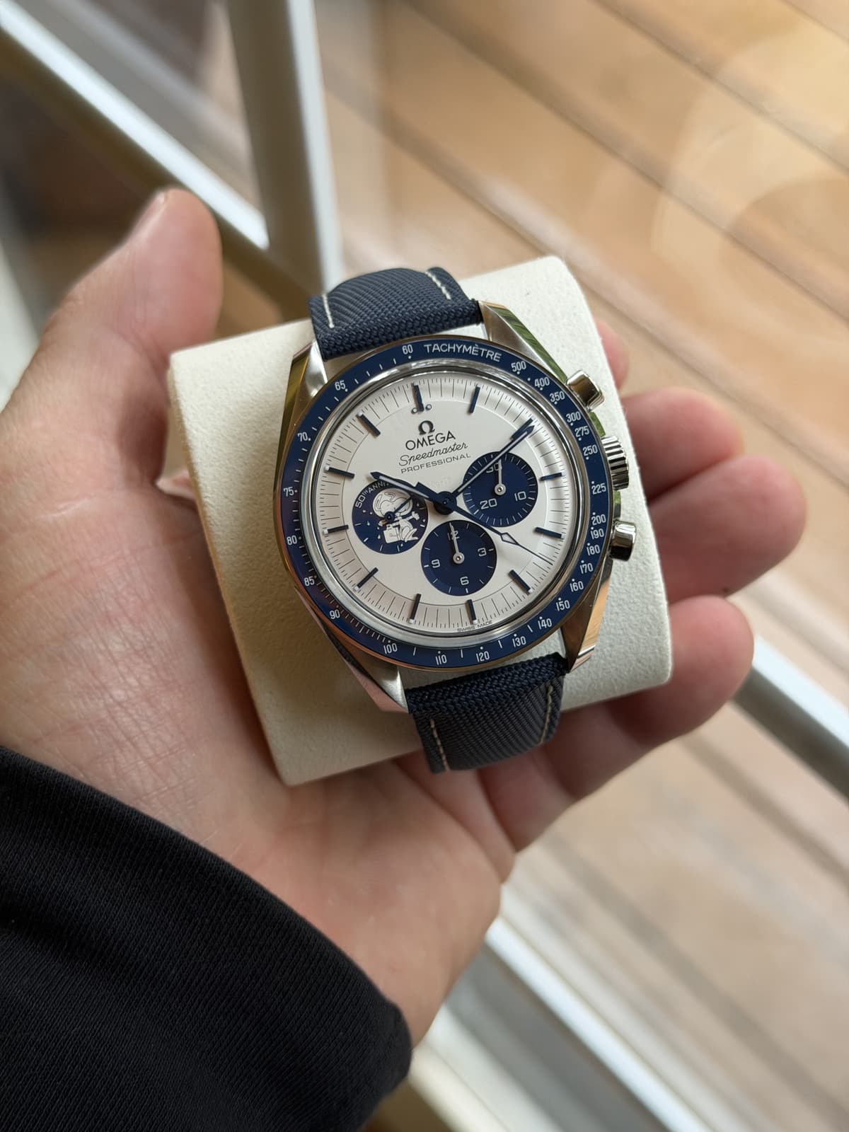 FS: BNIB 2025 Omega Speedmaster 50th Anniversary Silver Snoopy Award Ref 310.32.42.50.02.001