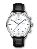 IWC Portugieser Chronograph "150 Years" Stainless Steel / White