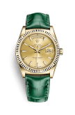 Rolex Day-Date 36 Yellow Gold Fluted / Strap / Champagne