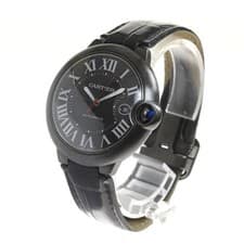 CARTIER BALLON BLEU WSBB0015 42mm SS Black Dial Automatic Date #C281