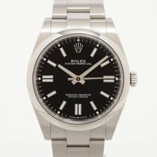 Rolex OYSTER PERPETUAL 41 124300 SS SS AT black dial