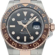 ROLEX GMT-Master 2 Watch 126711CHNR K18PG/Stainless Steel mensWatch black br...