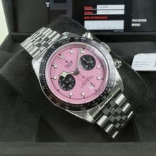 Tudor Black Bay Chrono Miami Pink Factory Stickers - Unworn Box and Papers 2026
