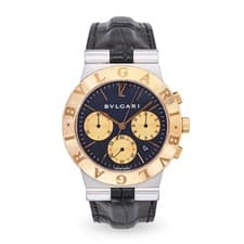 Bulgari Diagano Stainless Steel & 18k Yellow Gold Chronograph Quartz Watch