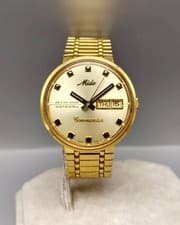 Mido Commander Ocean Star Datoday Gold Swiss Automatic Mens Vintage Watch