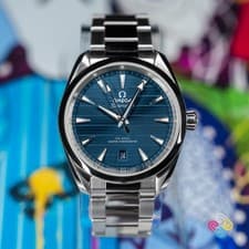 2021 Omega Seamaster Aqua Terra 150M 38mm Blue Teak 220.10.38.20.03.001