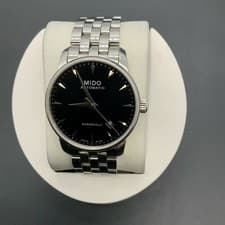 Mido Baroncelli Black Dial M8600.4.18.1 Men's Watch Automatic 38mm Date