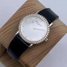 Patek Philippe Calatrava 5006G 18k White Gold White Diamond Dial Unisex Watch