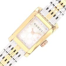 Gucci G-Metro Pink Shell Ladies Watch 8600L YA086516 Stainless Steel Used
