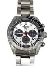 Seiko Solar Watch V192-0AH0 SS White Analog Stainless Steel Used