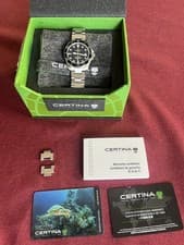 Certina DS Action Diver Men's Black Watch 38mm Full Set - C032.807.11.051.00
