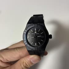 Maurice Lacroix AIKON Tide Recycled Material Black Used Excellent From Japan