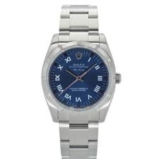 Rolex Air-King 114210 34mm Stainless Steel Blue Dial Automatic Box Papers #KN187