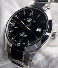 Ball Engineer II Ohio GMT Steel Watch GM1032C-S2CJ-BK w/ Box & Papers