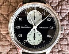 Watch MeisterSinger Chronoskop CH912 Black Dial Stainless St Auto Box Papers