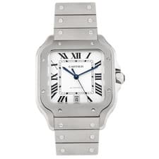 Cartier Santos Titanium White Dial 47.5mm x 39.8mm WSSA0089 Full Set