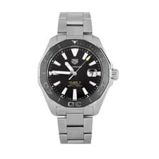 TAG Heuer Aquaracer Calibre 5 Stainless Steel Black Dial 43mm WAY201A.BA0927