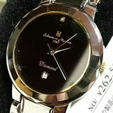 Top material: 18k pure solid gold (crown), with diamonds. #QY617C