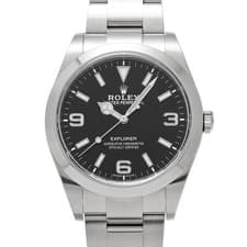 ROLEX Explorer 214270 black WATCH 724047