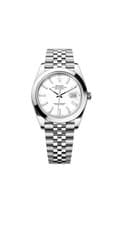Unworn Rolex 2026 Datejust 126300 Silver Jubilee Bracelet with Silver Bezel