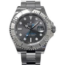 Rolex Yacht-Master 126622 40mm SS Platinum Gray Dial Automatic Box Papers #KN038