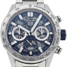 Used Box TAG HEUER Carrera Caliber Heuer 02 Chronograph Blue Edition Limited to