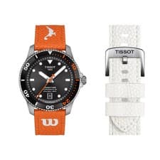 Tissot Seastar Wilson WNBA 40mm Black Dial Band Set Watch T1208071705100