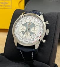 BREILTING TRANSOCEAN UNITIME CHRONOGRAH AB0510U0 ON LEATHER BOX AND PAPERS 2012