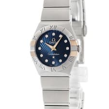 OMEGA Constellation Quartz 123.20.24.60.53.002 Women's Blue Dial Silver #HD473