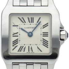 CARTIER Santos de Cartier SM Watch W25064Z5 Stainless Steel WomenWatch white...