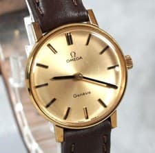 Omega Geneve Gold Ladies Watch Manual Winding Used