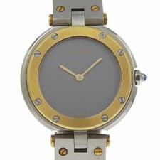 Cartier Santos Vend me Watch cal.859 Stainless Steel K18 Yellow Gold Quartz Anal