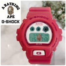 Super Rare Excellent Condition G Shock A Bathing Ape Collaboration Limited Chron